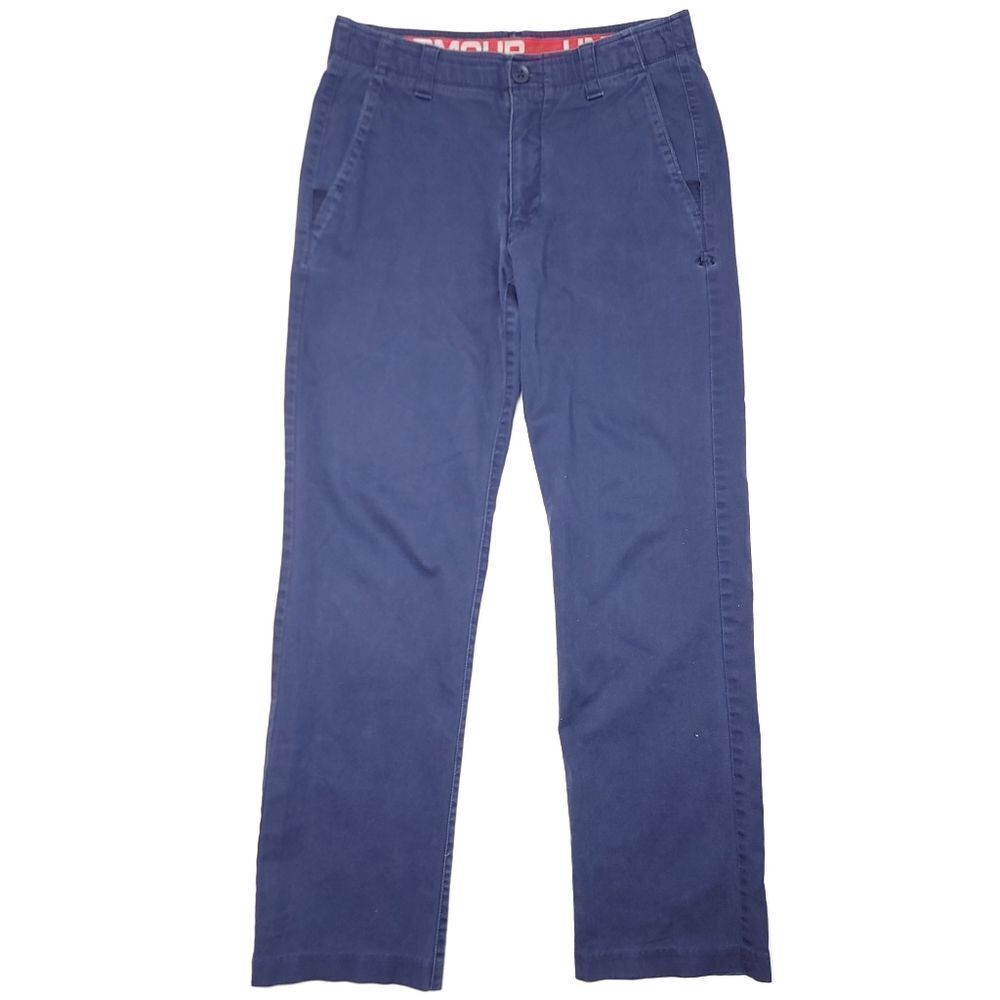 Under Armour Match Play Golf Pants Mens 32x30 Blue Stretch Tech Commuter Cotton